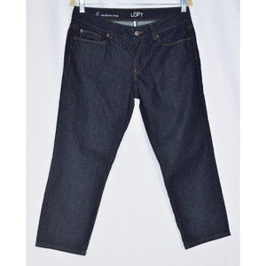 Ann Taylor Loft Modern Crop Jeans Dark Wash Size 31